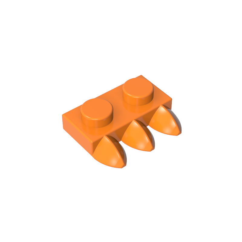 15208 | Plate, Modified 1 x 2 with 3 Teeth