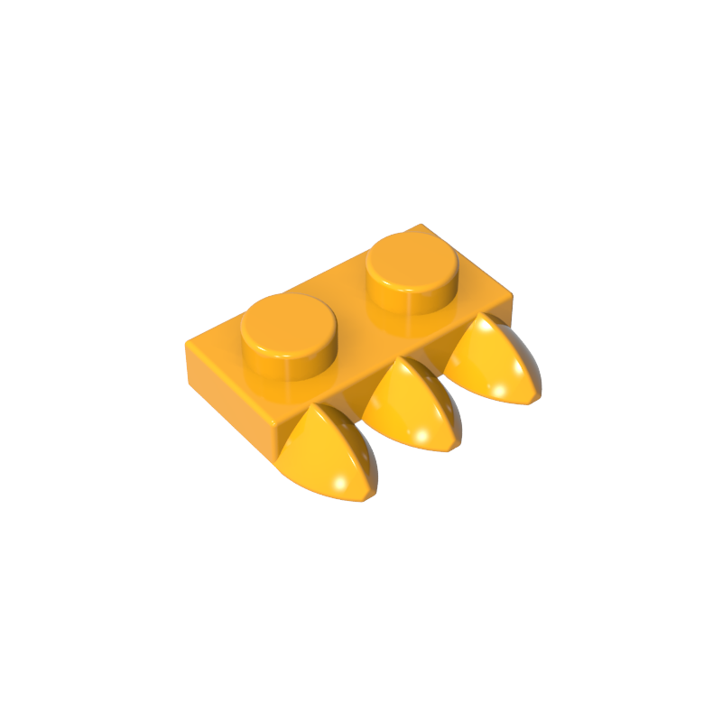 15208 | Plate, Modified 1 x 2 with 3 Teeth