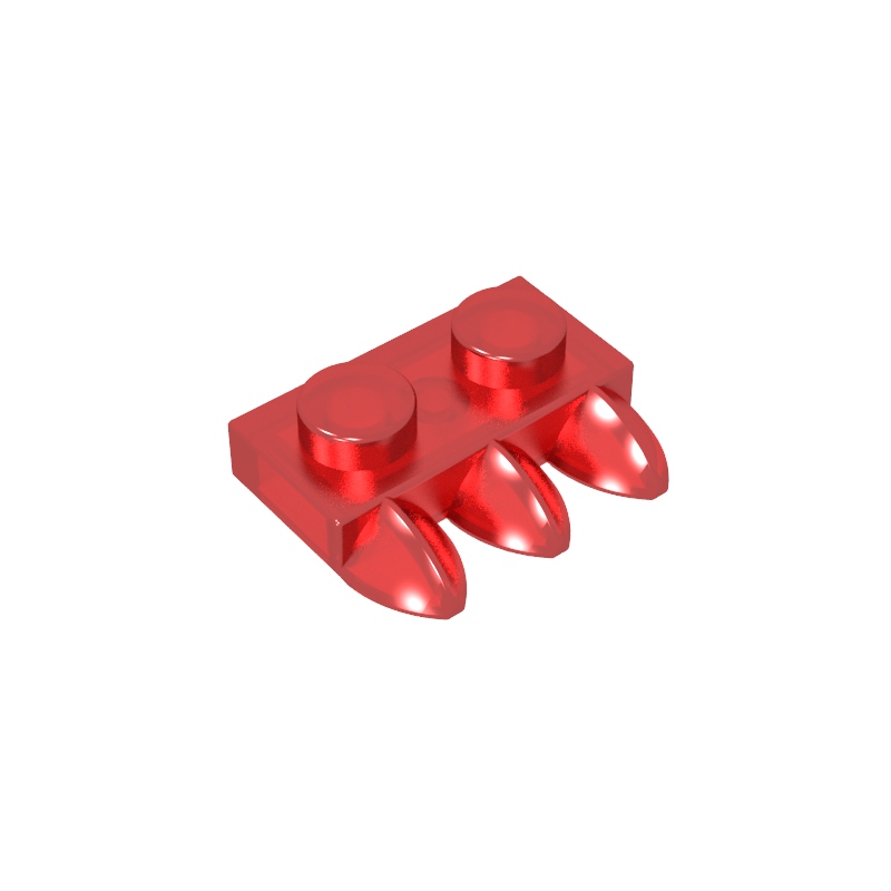 15208 | Plate, Modified 1 x 2 with 3 Teeth