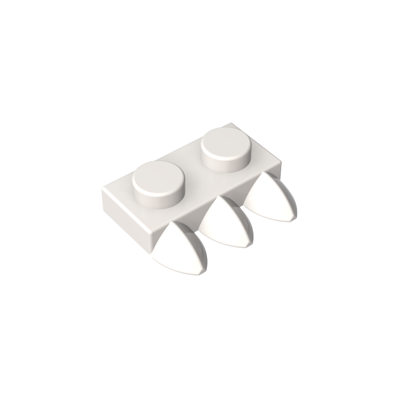 15208 | Plate, Modified 1 x 2 with 3 Teeth