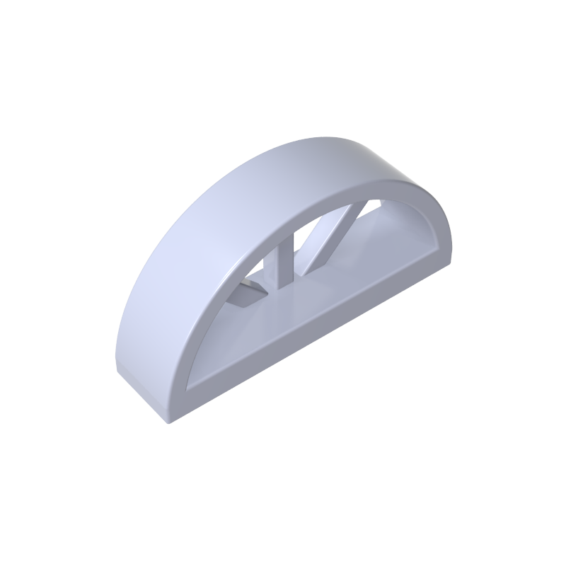 20309 | Window 1 x 4 x 1 2/3 with Spoked Rounded Top