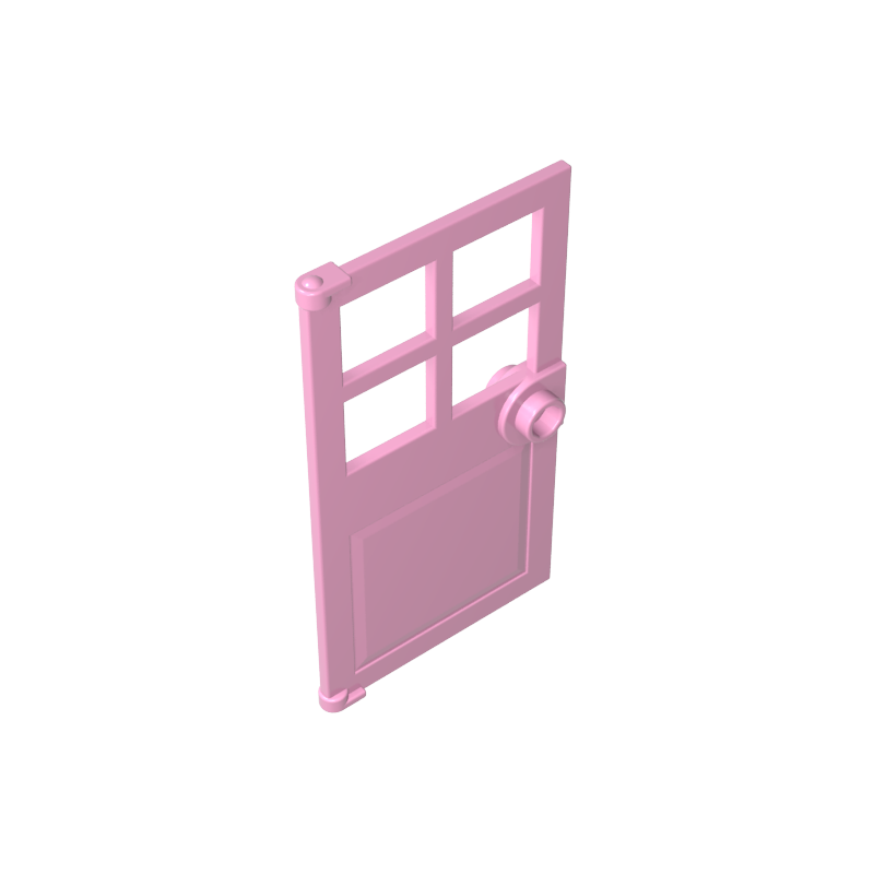 60623 | Door 1 x 4 x 6 with 4 Panes and Stud Handle
