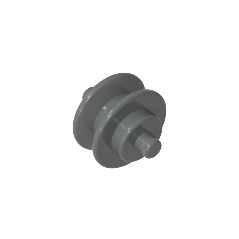 3464b | Wheel Center Small with Stub Axles (Pulley Wheel)
