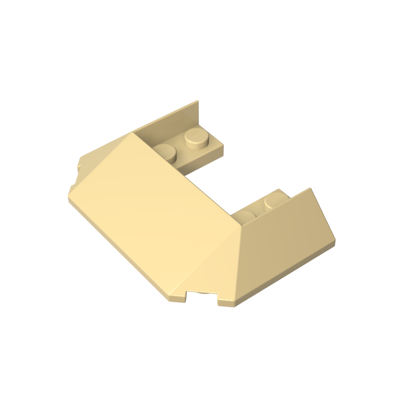 13269 | Wedge 6 x 4 Cutout (Train Roof) with 5 Large Bottom Tubes