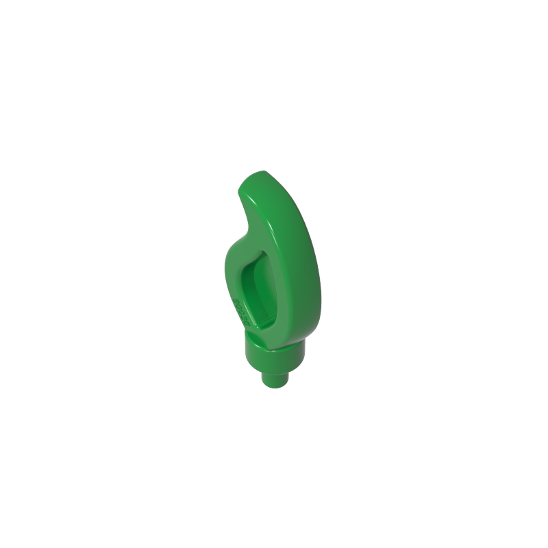 37775 | Wave Rounded Straight Single with Small Pin End (Candle Flame)