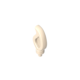 37775 | Wave Rounded Straight Single with Small Pin End (Candle Flame)