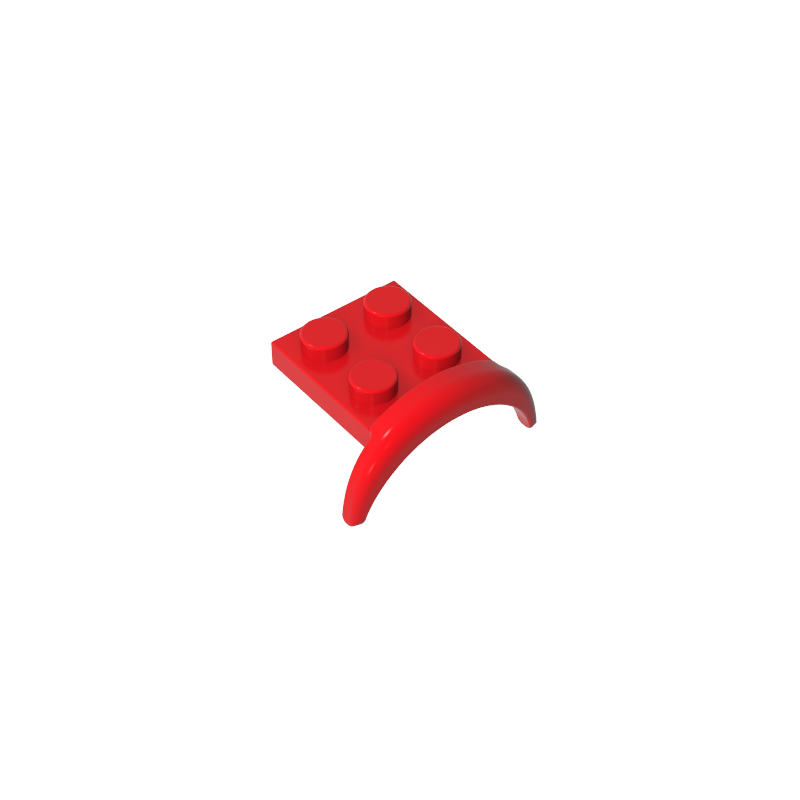 49097 | Vehicle, Mudguard 3 x 3 x 1 with Arch Round