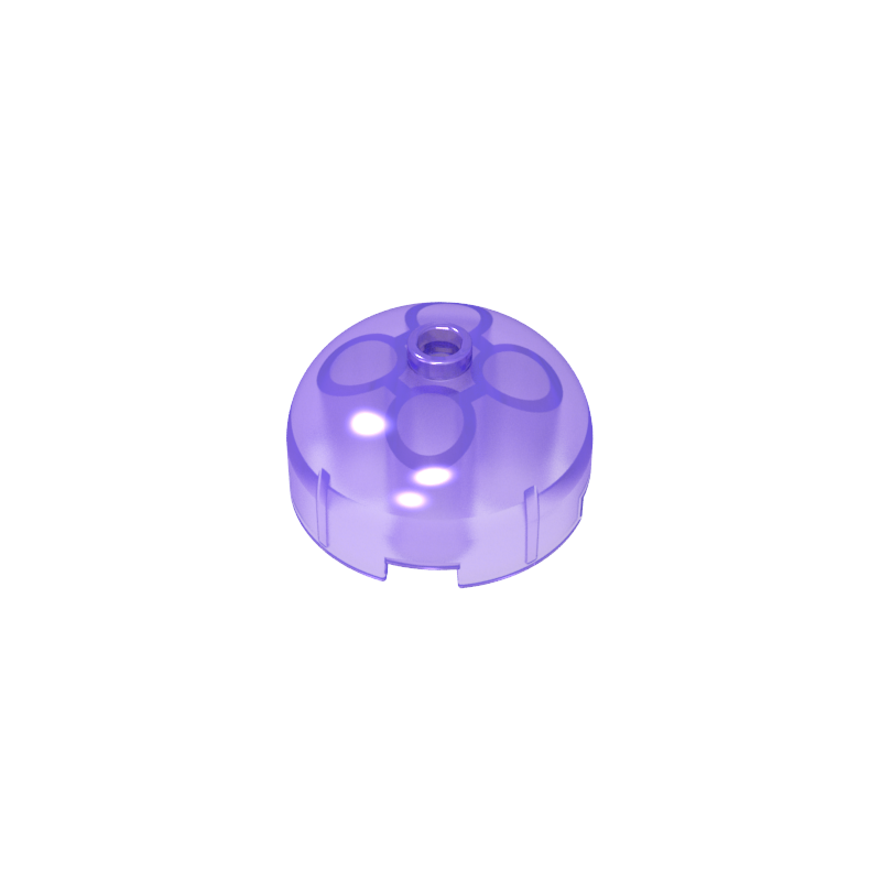 49308 | Brick, Round 3 x 3 x 1 1/3 Dome Top - Open Stud