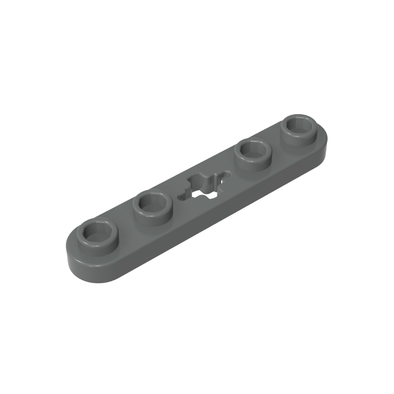 32124 | Technical Plate 1 x 5 with Smooth Ends, 4 Studs and Center Axle Hole