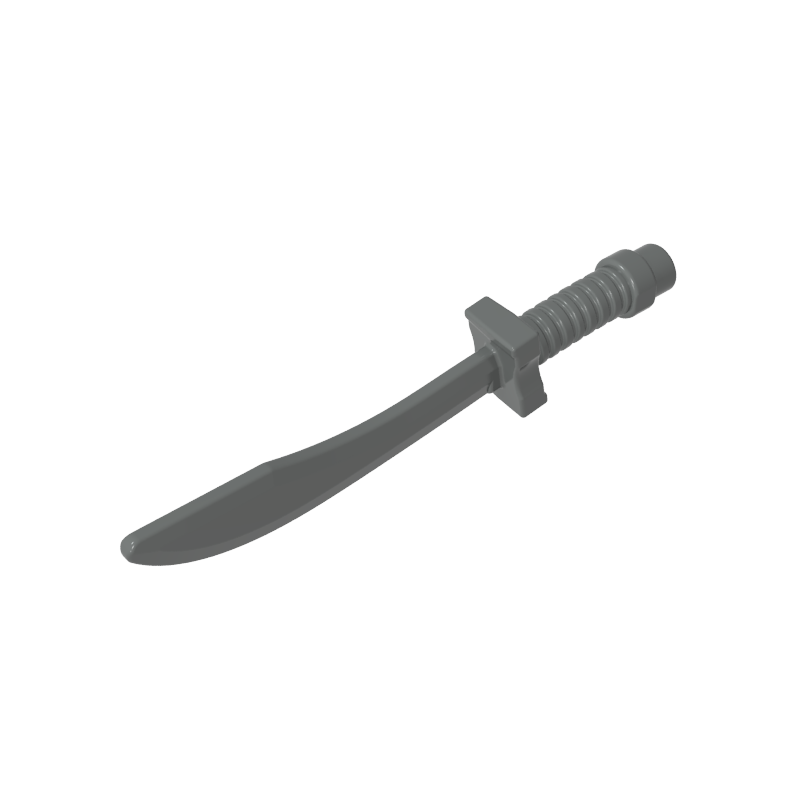 25111 | Weapon Sword, Saber / Dao Curved Blade and Hilt with Bar End