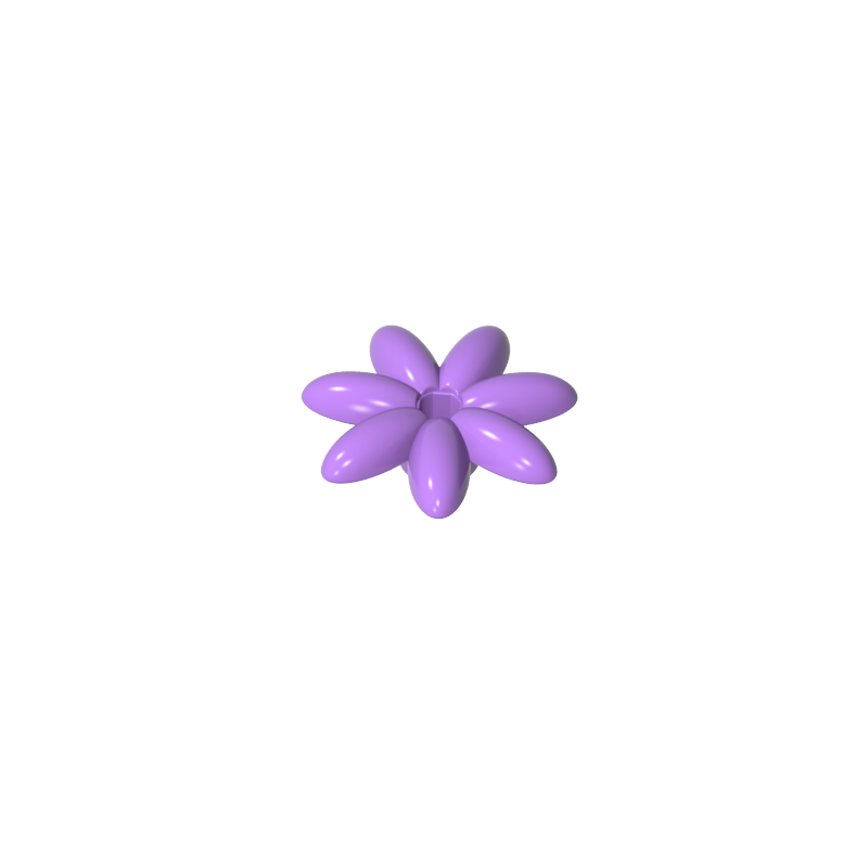 95832 | Friends Accessories Flower with 7 Thin Petals and Pin