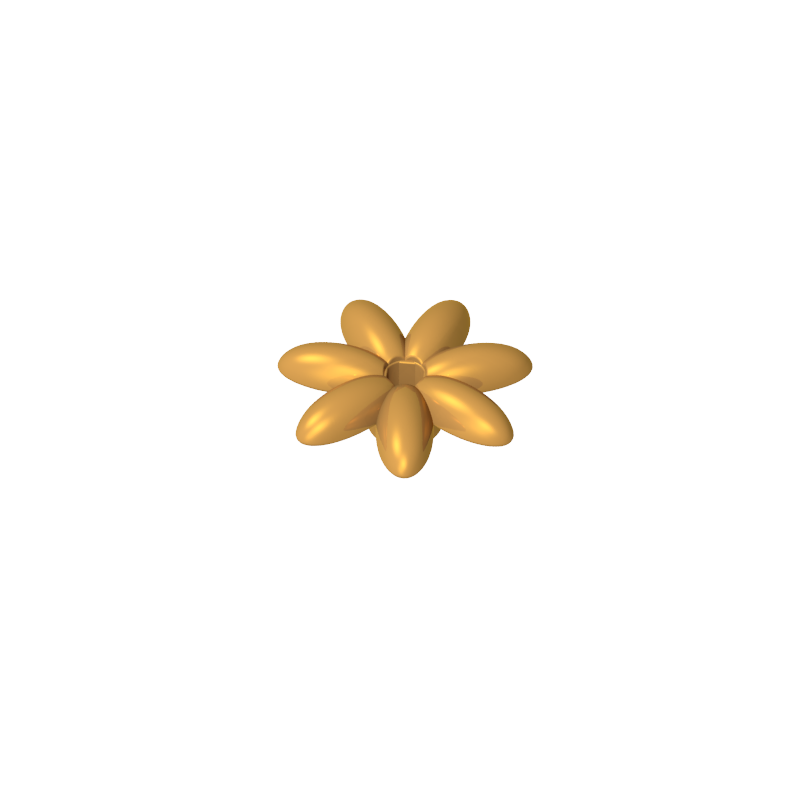 95832 | Friends Accessories Flower with 7 Thin Petals and Pin