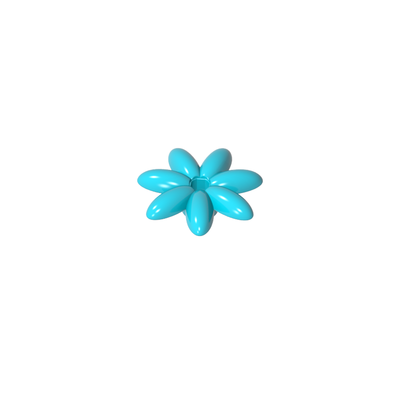 95832 | Friends Accessories Flower with 7 Thin Petals and Pin