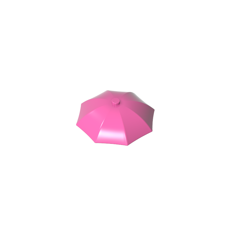 4094b | Utensil Umbrella Top with No Bottom Flaps, 6 x 6 with Top Stud