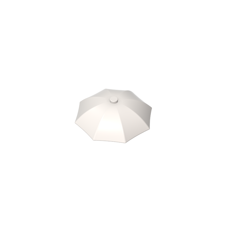 4094b | Utensil Umbrella Top with No Bottom Flaps, 6 x 6 with Top Stud