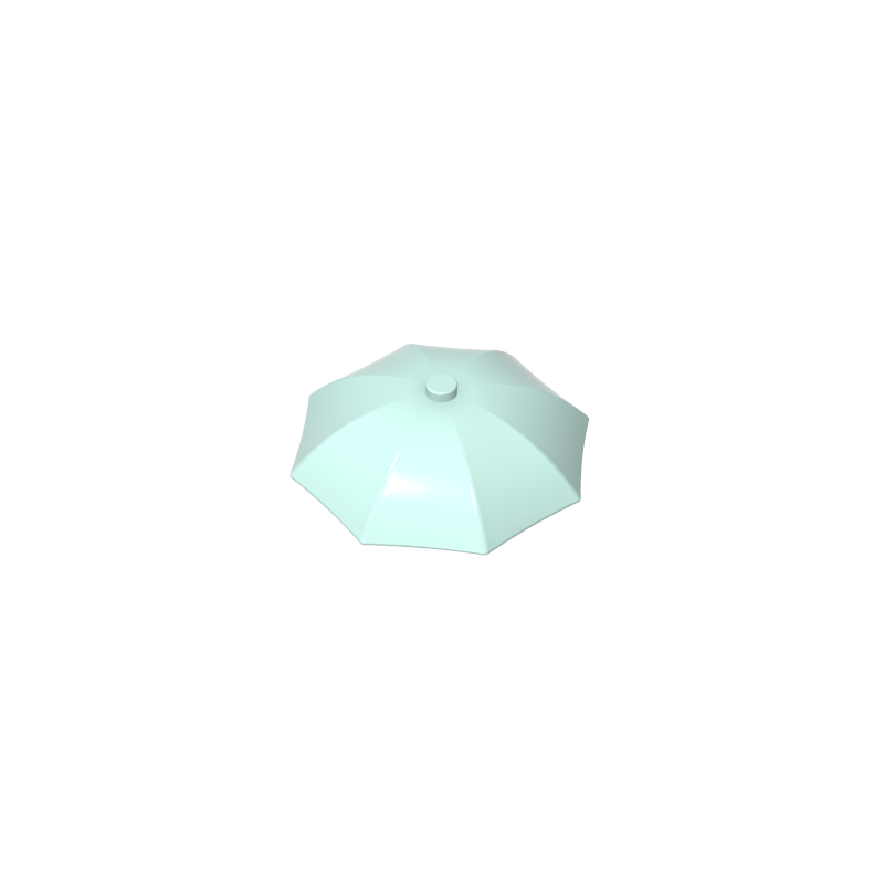4094b | Utensil Umbrella Top with No Bottom Flaps, 6 x 6 with Top Stud
