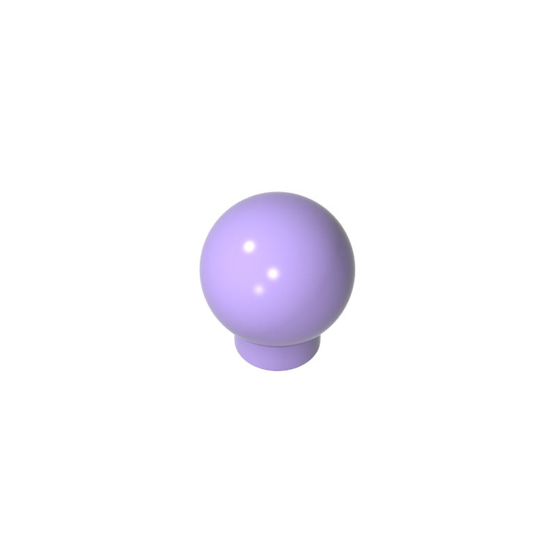 33176 | Brick, Round 1 x 1 with Ball (Finial)