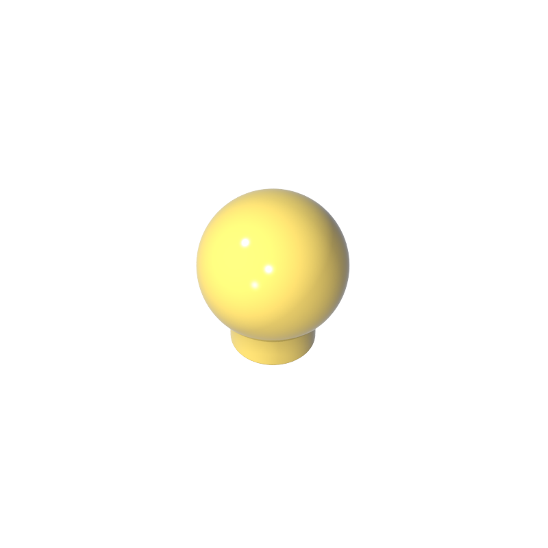 33176 | Brick, Round 1 x 1 with Ball (Finial)