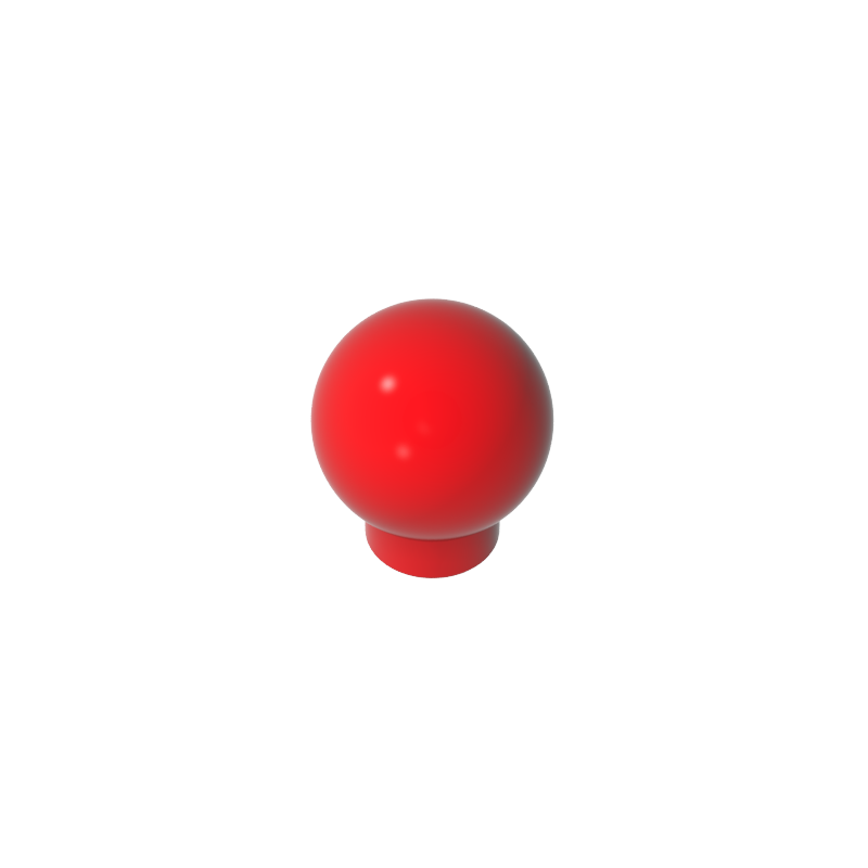 33176 | Brick, Round 1 x 1 with Ball (Finial)