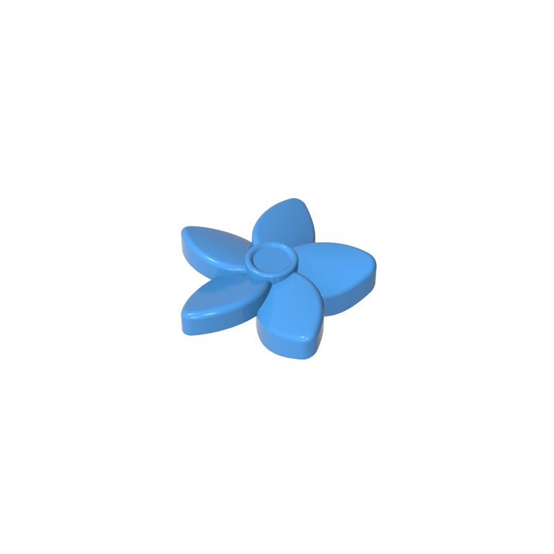 18853 | Friends Accessories Hair Decoration, Flower with Pointed Petals and Small Pin