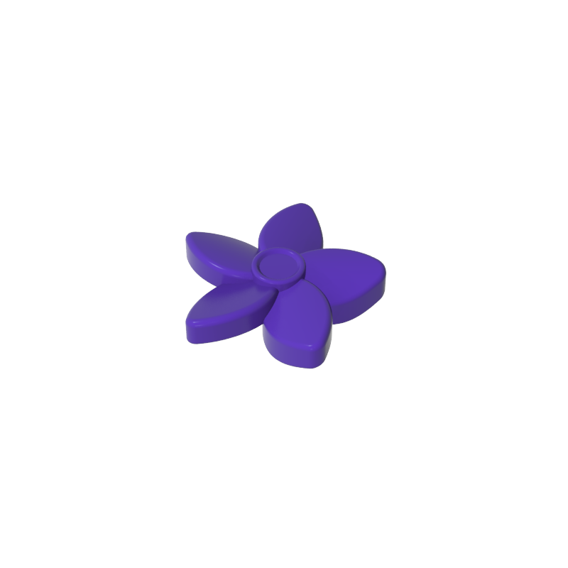 18853 | Friends Accessories Hair Decoration, Flower with Pointed Petals and Small Pin