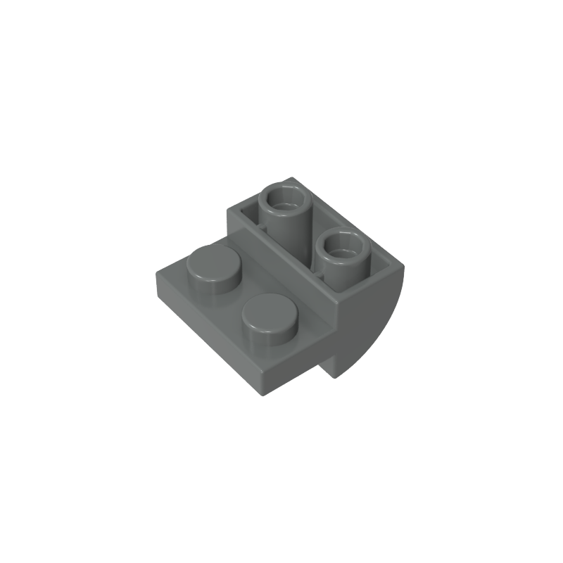 1750 | Slope, Curved 2 x 2 Inverted with 2 Recessed Studs