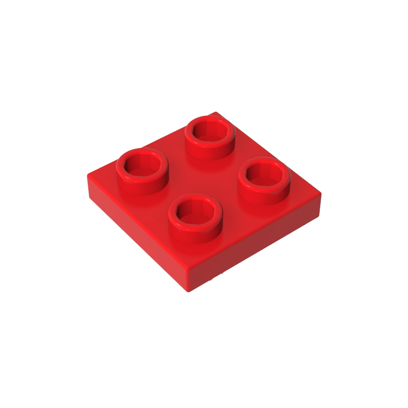 2476a | Plate, Modified 2 x 2 with Pin on Bottom