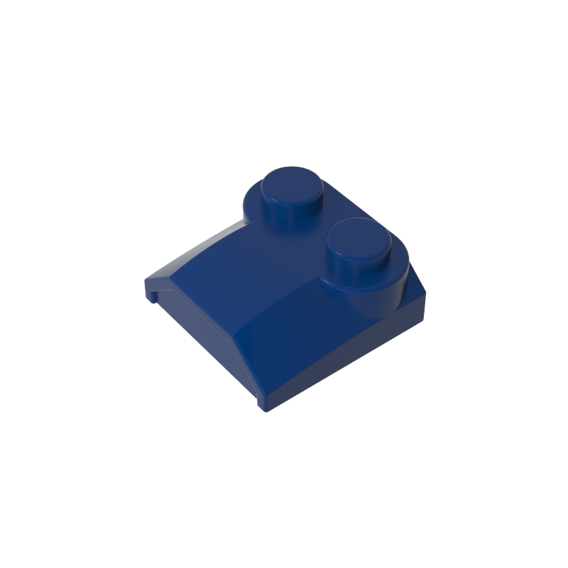 41855 | Slope, Curved 2 x 2 x 2/3 with 2 Studs and Curved Sides, Lip End