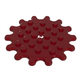 35446 | Plate, Round 6 x 6 Gear 14 Tooth