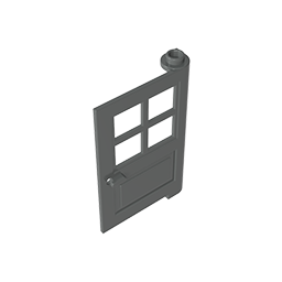 3861c | Door 1 x 4 x 5 with 4 Panes