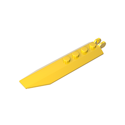 30407 | Hinge Plate 1 x 8 with Angled Side Extensions, Squared Plate Underside