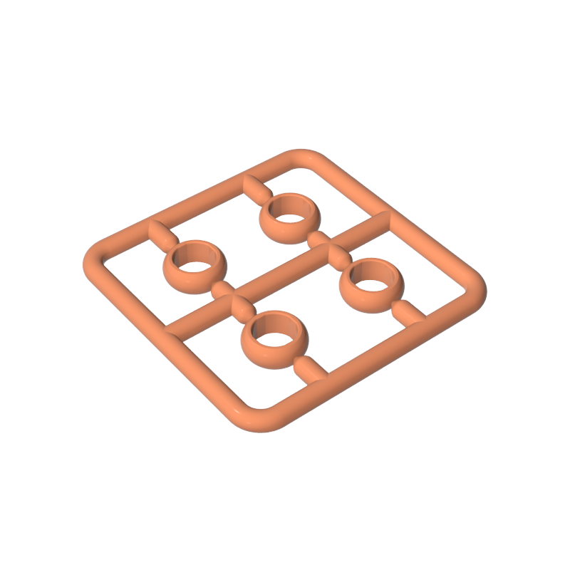 11010 | Figure, Utensil Ring 1 x 1 , 4 on Sprue
