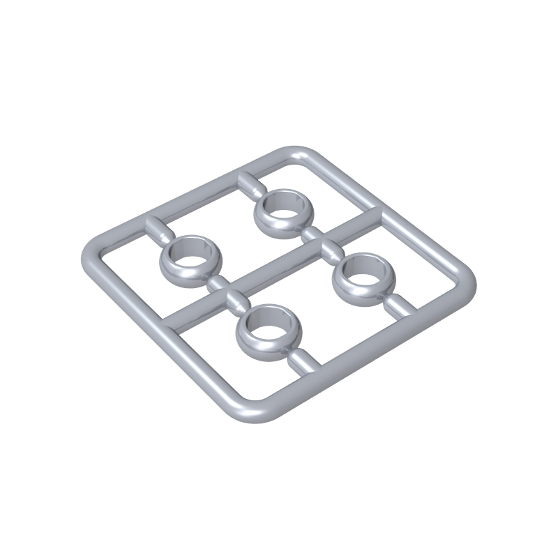 11010 | Figure, Utensil Ring 1 x 1 , 4 on Sprue