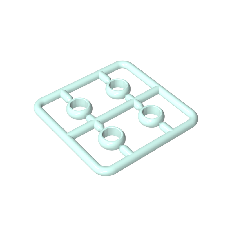 11010 | Figure, Utensil Ring 1 x 1 , 4 on Sprue