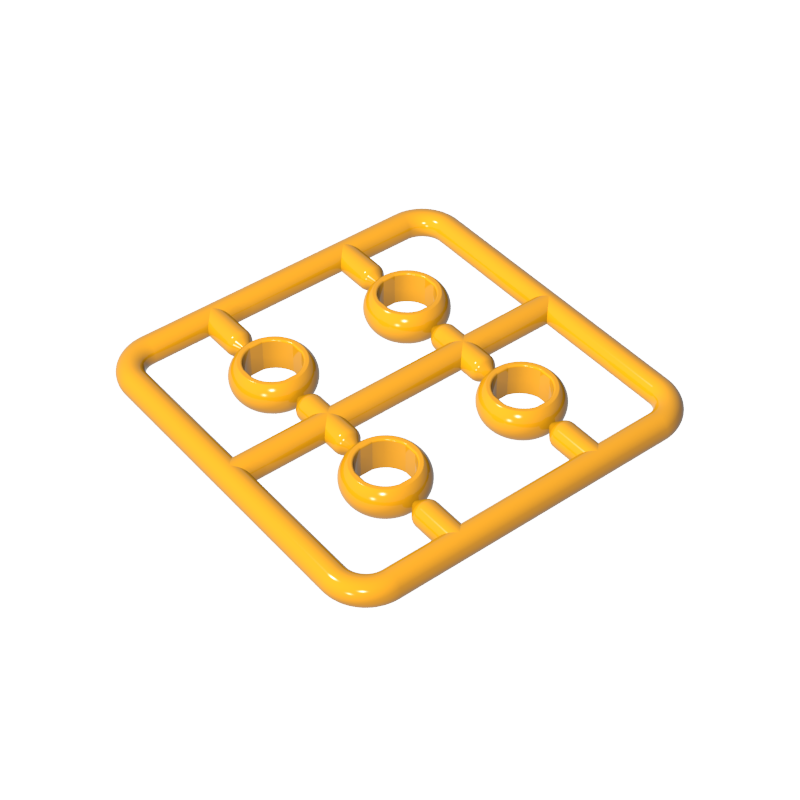 11010 | Figure, Utensil Ring 1 x 1 , 4 on Sprue