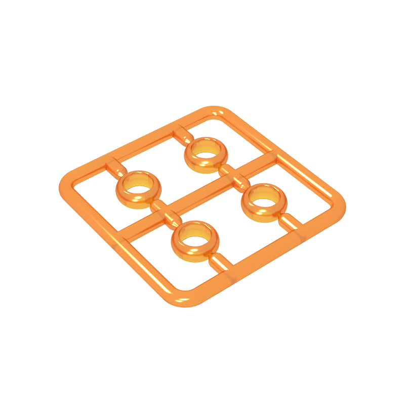 11010 | Figure, Utensil Ring 1 x 1 , 4 on Sprue