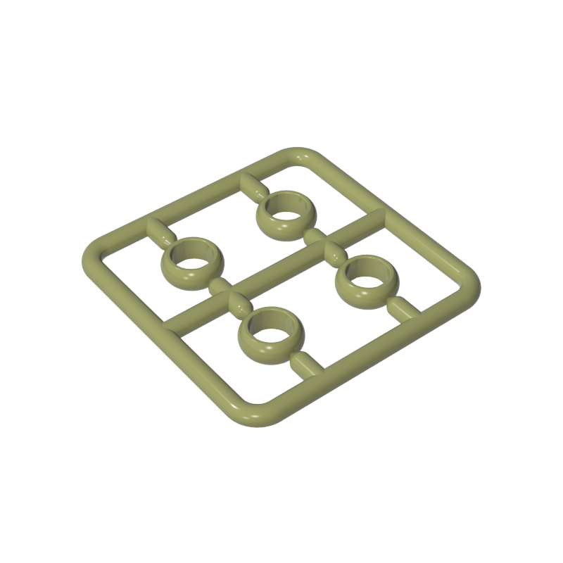 11010 | Figure, Utensil Ring 1 x 1 , 4 on Sprue