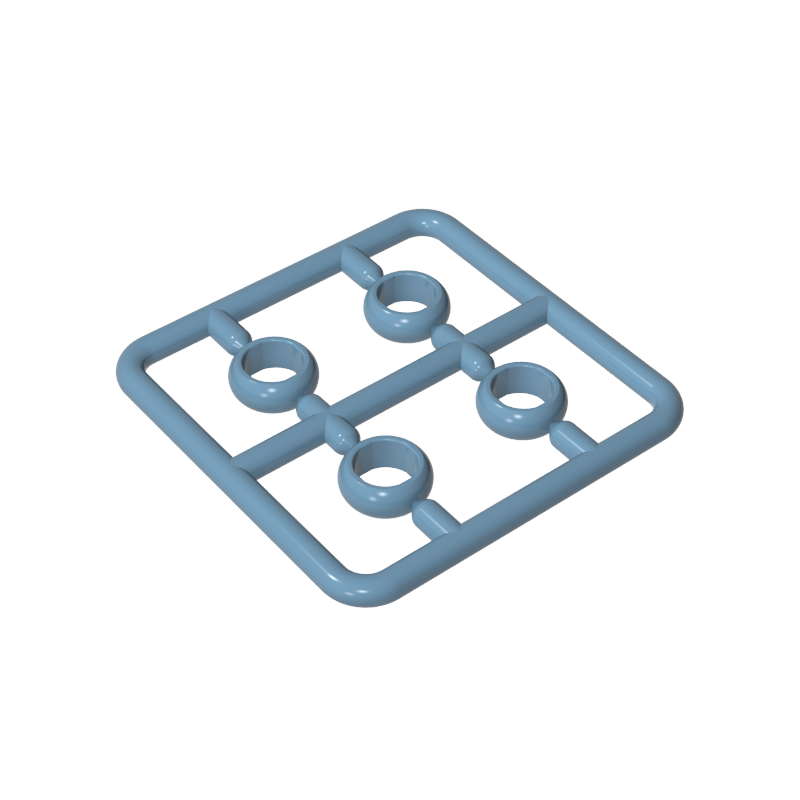 11010 | Figure, Utensil Ring 1 x 1 , 4 on Sprue