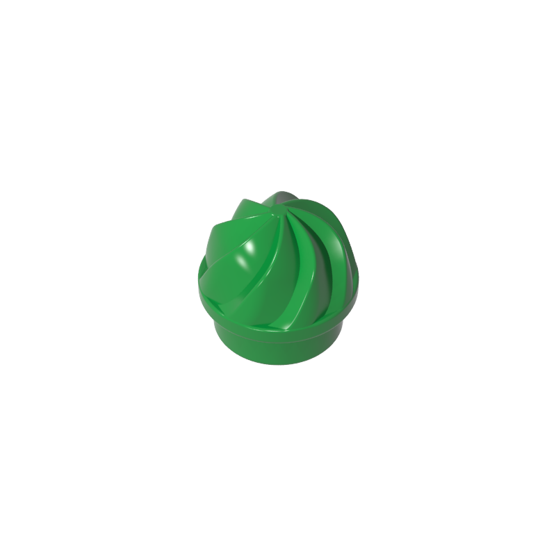 15470 | Plate, Round 1 x 1 with Vertical Swirl / Twist