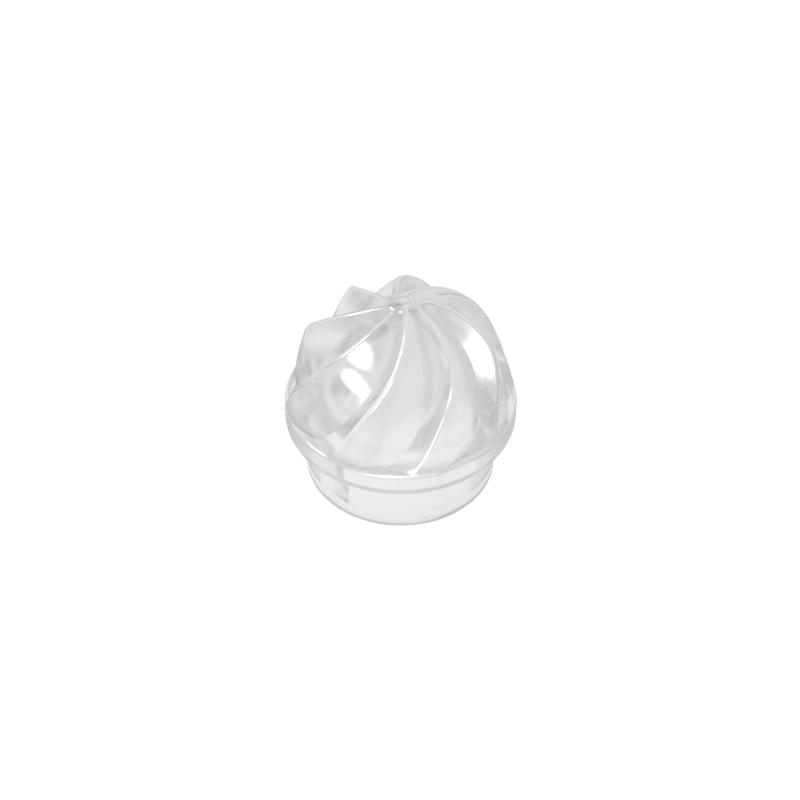 15470 | Plate, Round 1 x 1 with Vertical Swirl / Twist
