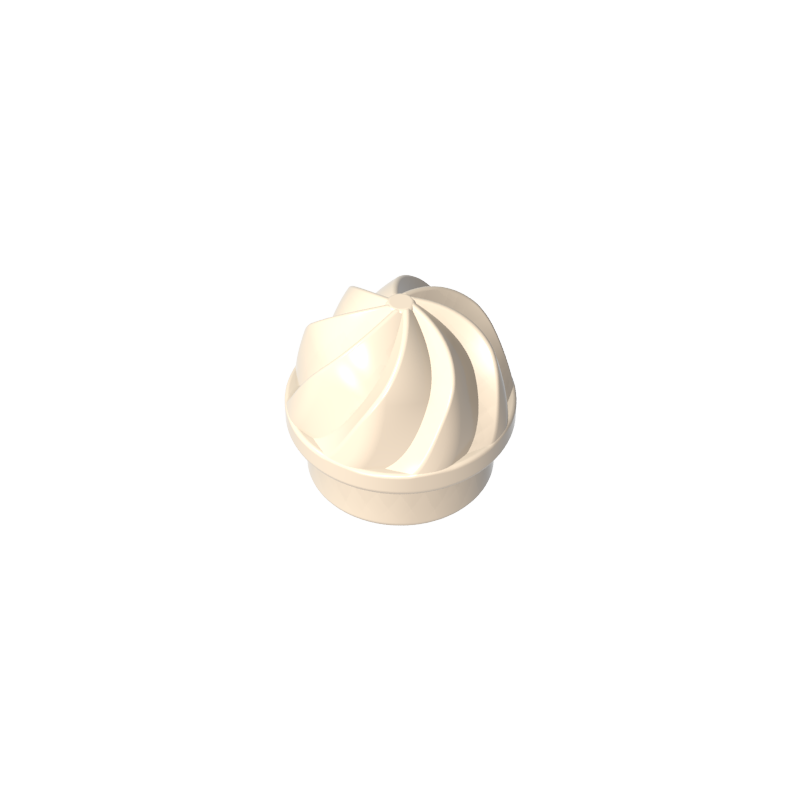 15470 | Plate, Round 1 x 1 with Vertical Swirl / Twist