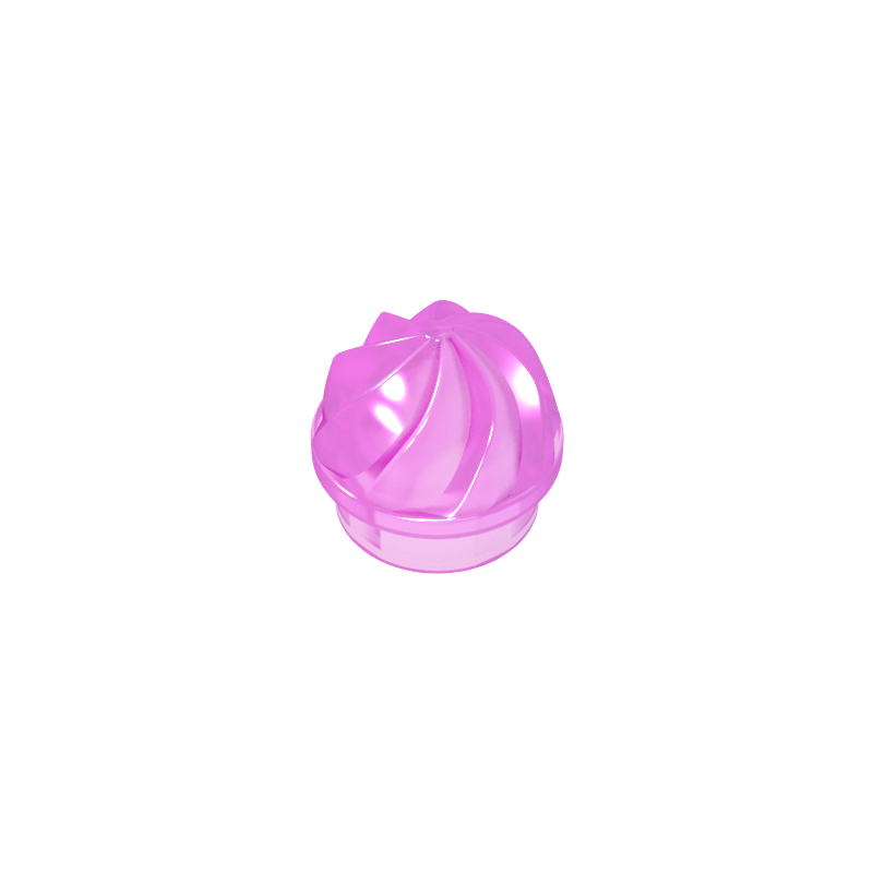 15470 | Plate, Round 1 x 1 with Vertical Swirl / Twist