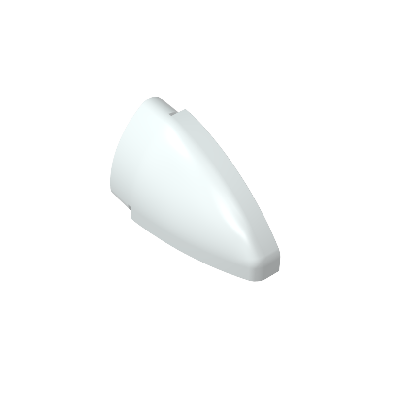 2438 | Technical Panel Curved 5 x 3 x 2 Corner Quarter Ellipse, Left
