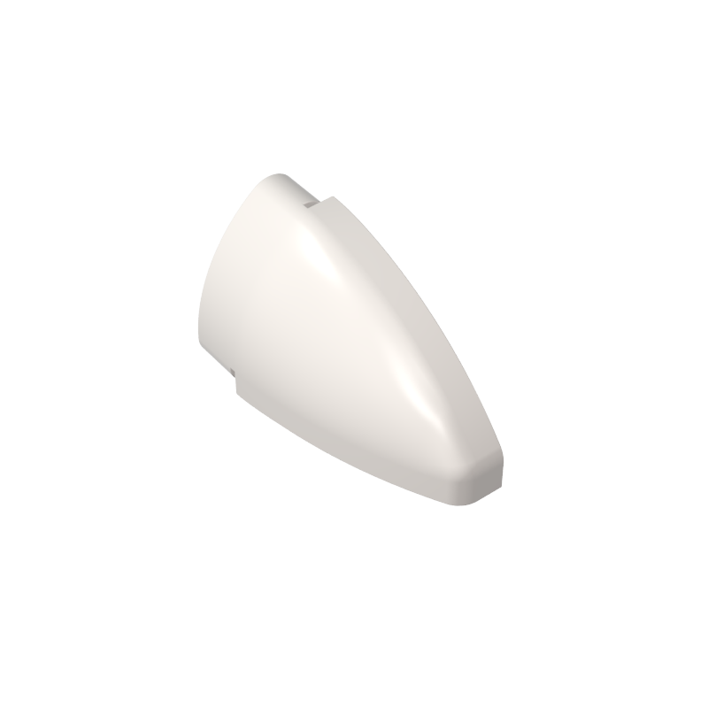 2438 | Technical Panel Curved 5 x 3 x 2 Corner Quarter Ellipse, Left