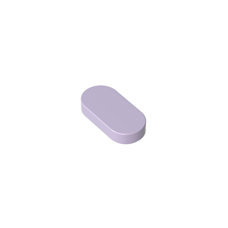1126 | Tile, Round 1 x 2 Oval