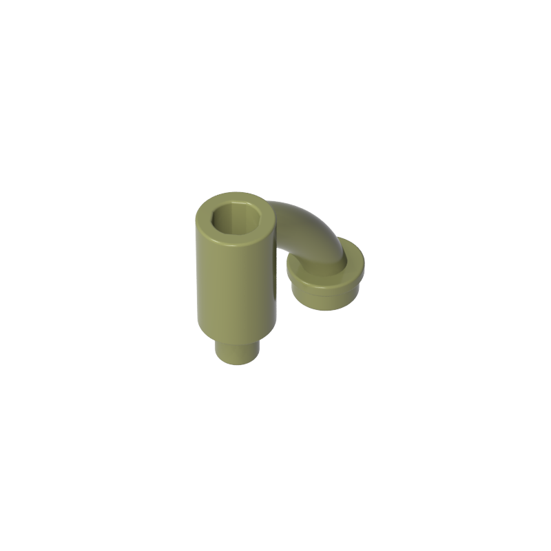 1566 | Plant Stem / Stalk with Bar, Bar Holder, and Hollow Stud
