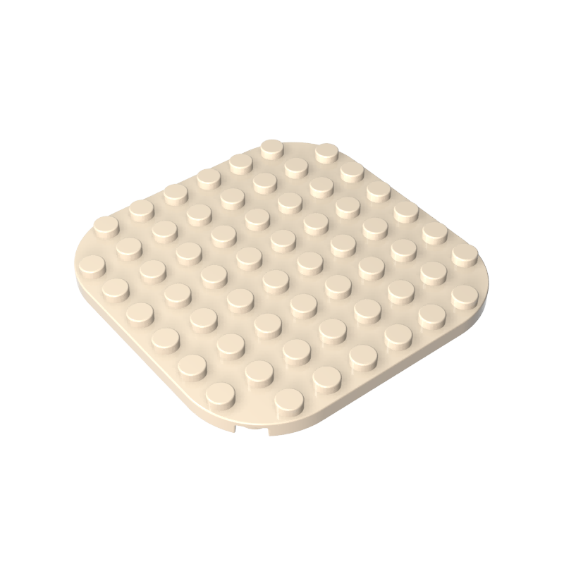 65140 | Plate, Round 8 x 8 with Rounded Corners