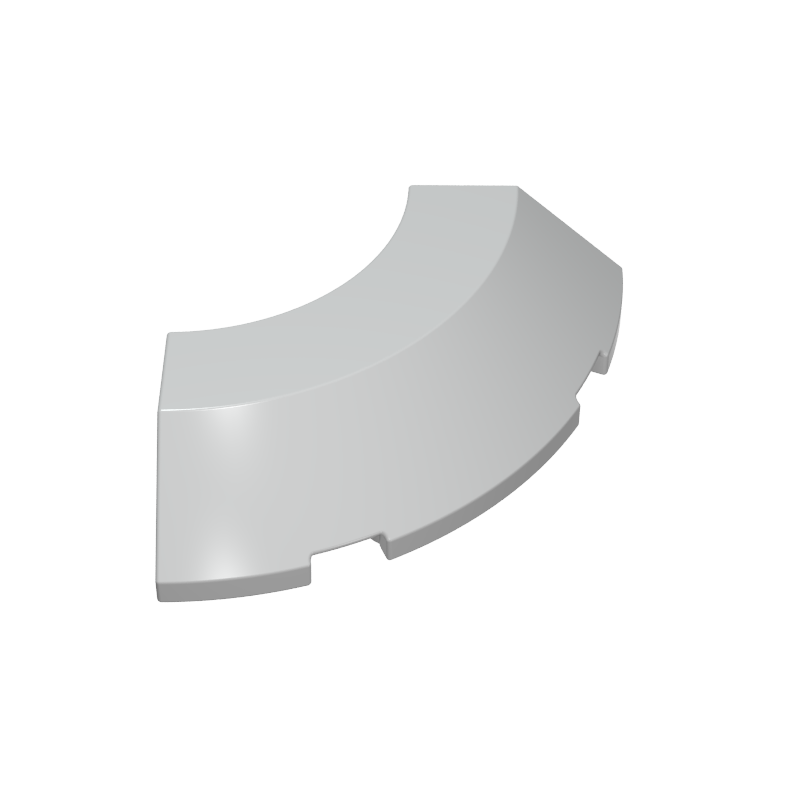 5649 | Brick, Round Corner 4 x 4 with Slope 45 Edge without Studs