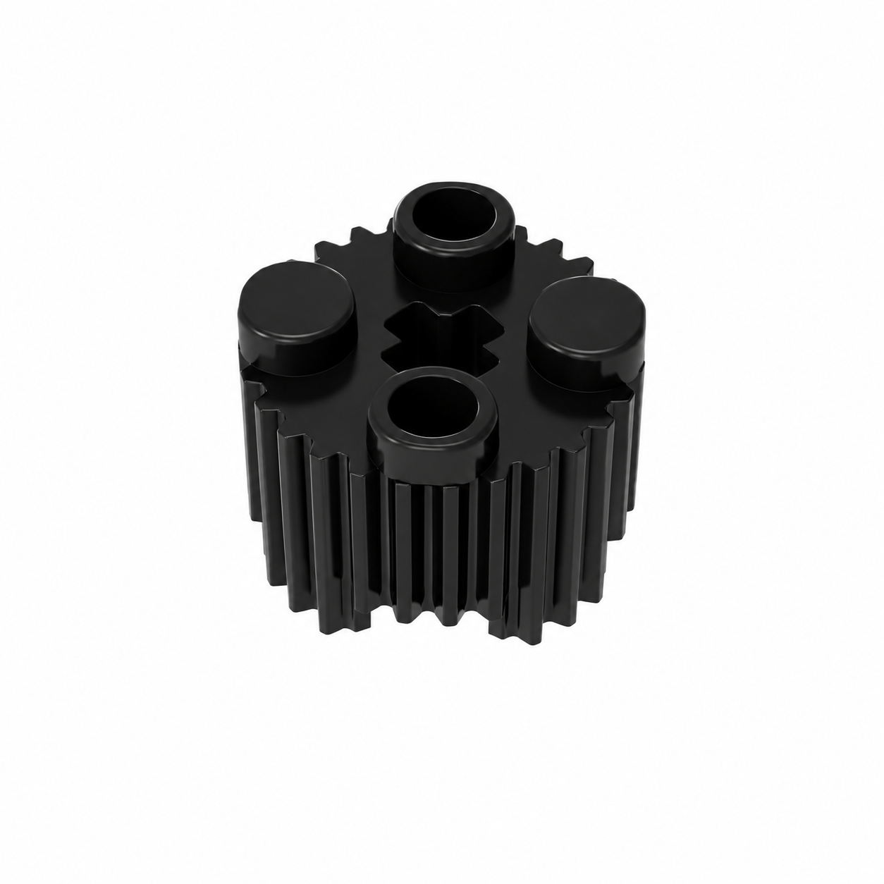92947 | Brick, Round 2 x 2 with Axle Hole and Grille / Fluted Profile