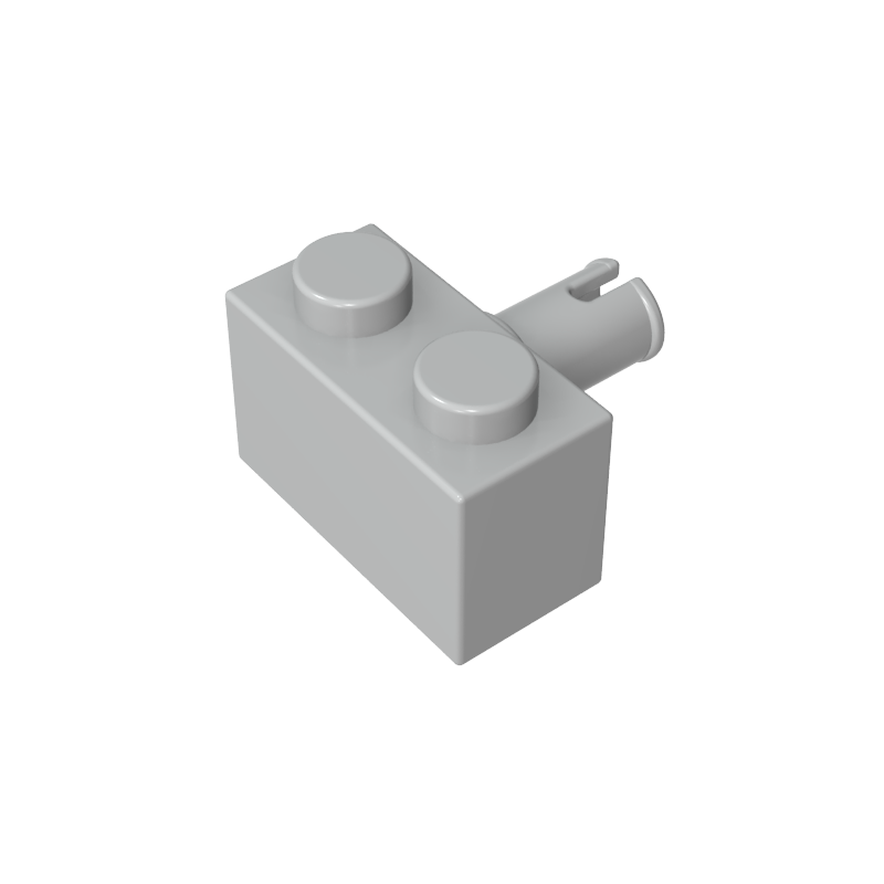 2458 | Brick, Modified 1 x 2 with Pin